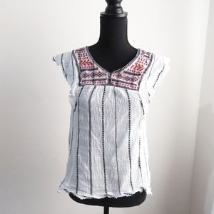 Small embroidered peasant blouse
